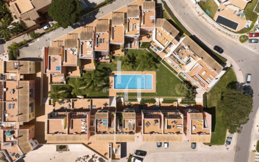 birds eye view of properties in the Algarve, Portugal