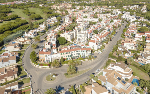 drone view of Old Village, Vilamoura