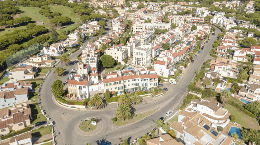drone view of Old Village, Vilamoura